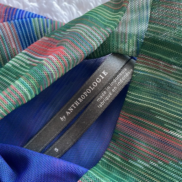 BY ANTHROPOLOGIE Mesh Mock-neck Long Sleeve Size Small - Picture 3 of 9